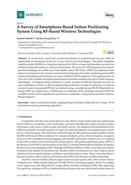 A Survey of Smartphone-Based Indoor Positioning System Using RF-Based Wireless Technologies