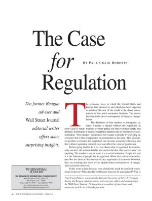 The Case for Regulation
