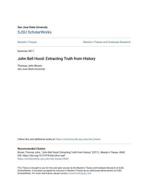 John Bell Hood: Extracting Truth from History