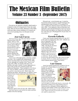 The Mexican Film Bulletin Volume 23 No