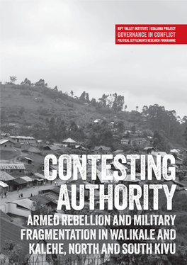 Armed Rebellion and Military Fragmentation in Walikale and Kalehe, North and South Kivu Rift Valley Institute | Usalama Project