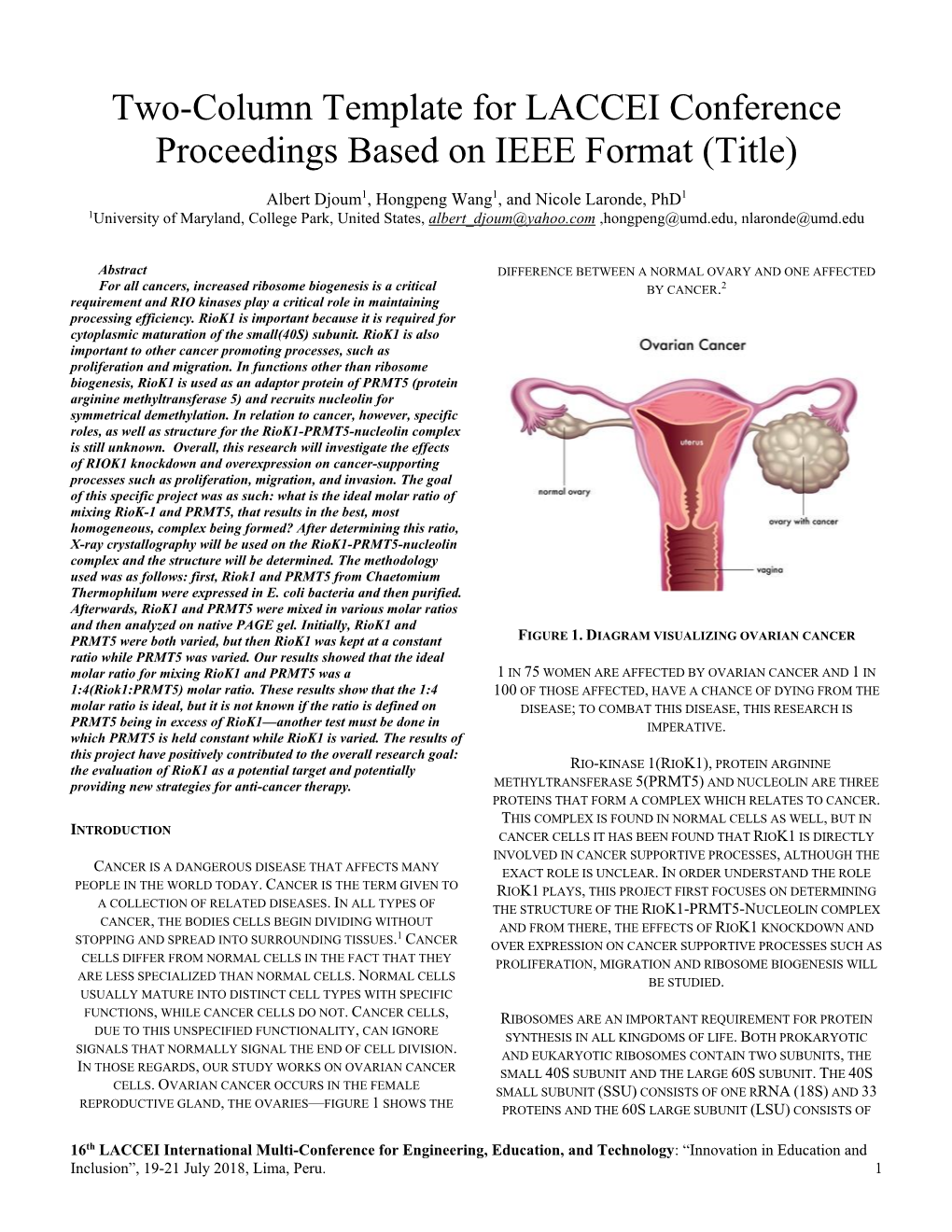 IEEE Conference Paper Template