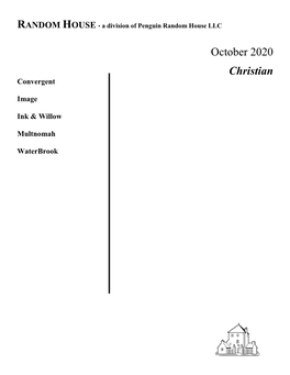 October 2020 Christian Convergent