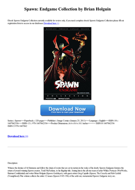 Spawn: Endgame Collection by Brian Holguin