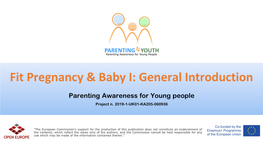 Fit Pregnancy & Baby I: General Introduction