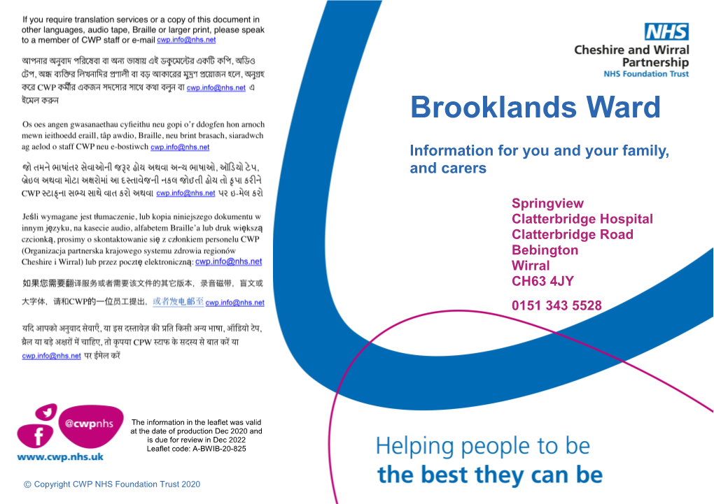 Brooklands Ward