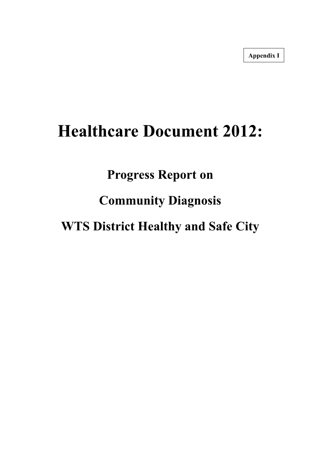 Healthcare Document 2012