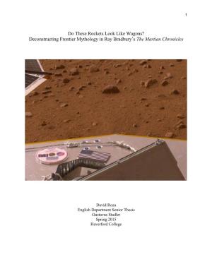 Deconstructing Frontier Mythology in Ray Bradbury's the Martian