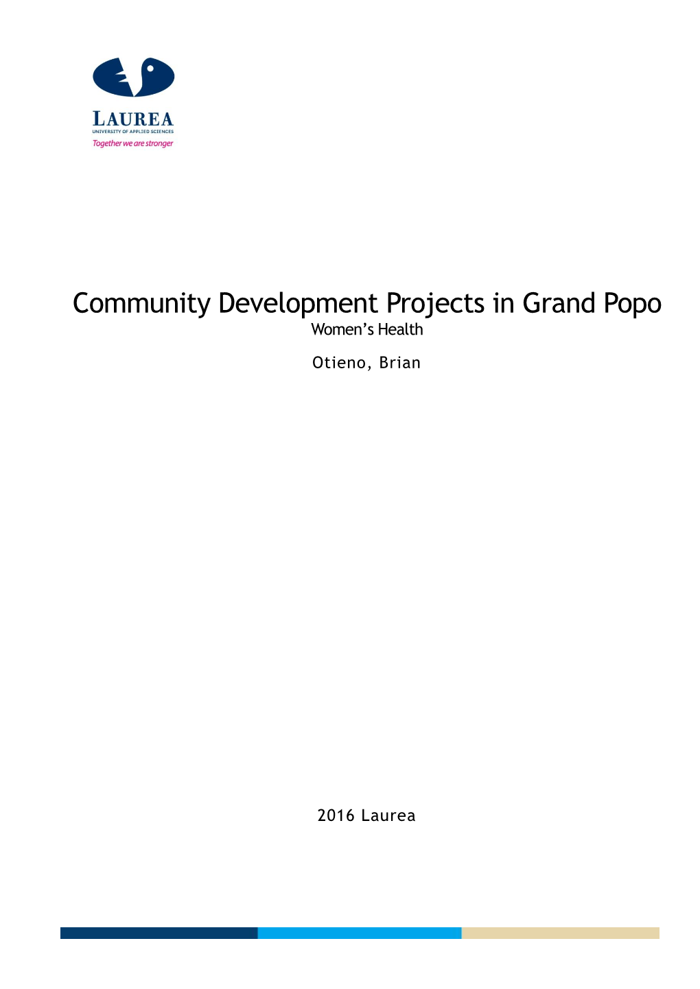Community Development Projects in Grand Popo Women’S Health