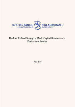 Bank of Finland Survey on Capital Requirements