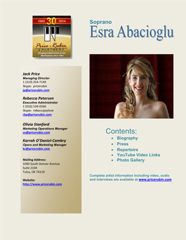 Esra Abacioglu – Biography