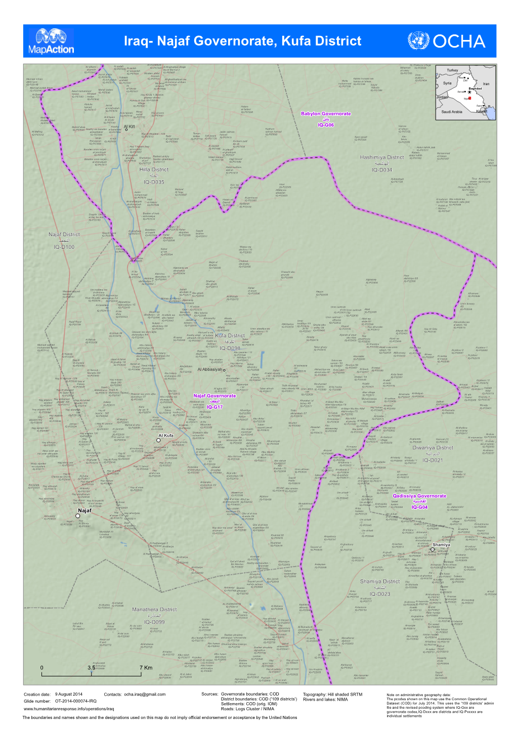 Iraq- Najaf Governorate, Kufa District