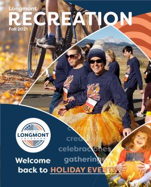 Fall 2021 Longmont Recreation Activity Guide