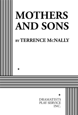 MOTHERS and SONS by Terrence Mcnally
