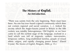 The History of English. an Introduction