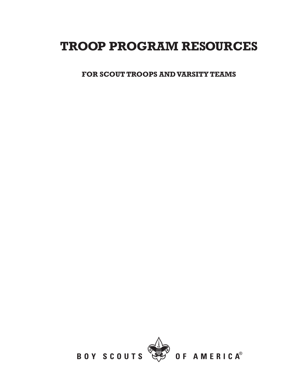 Troop Program Resources