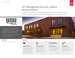 IST Management Services, Creative Empowerment