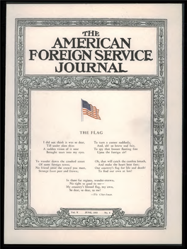 The Foreign Service Journal, June 1933