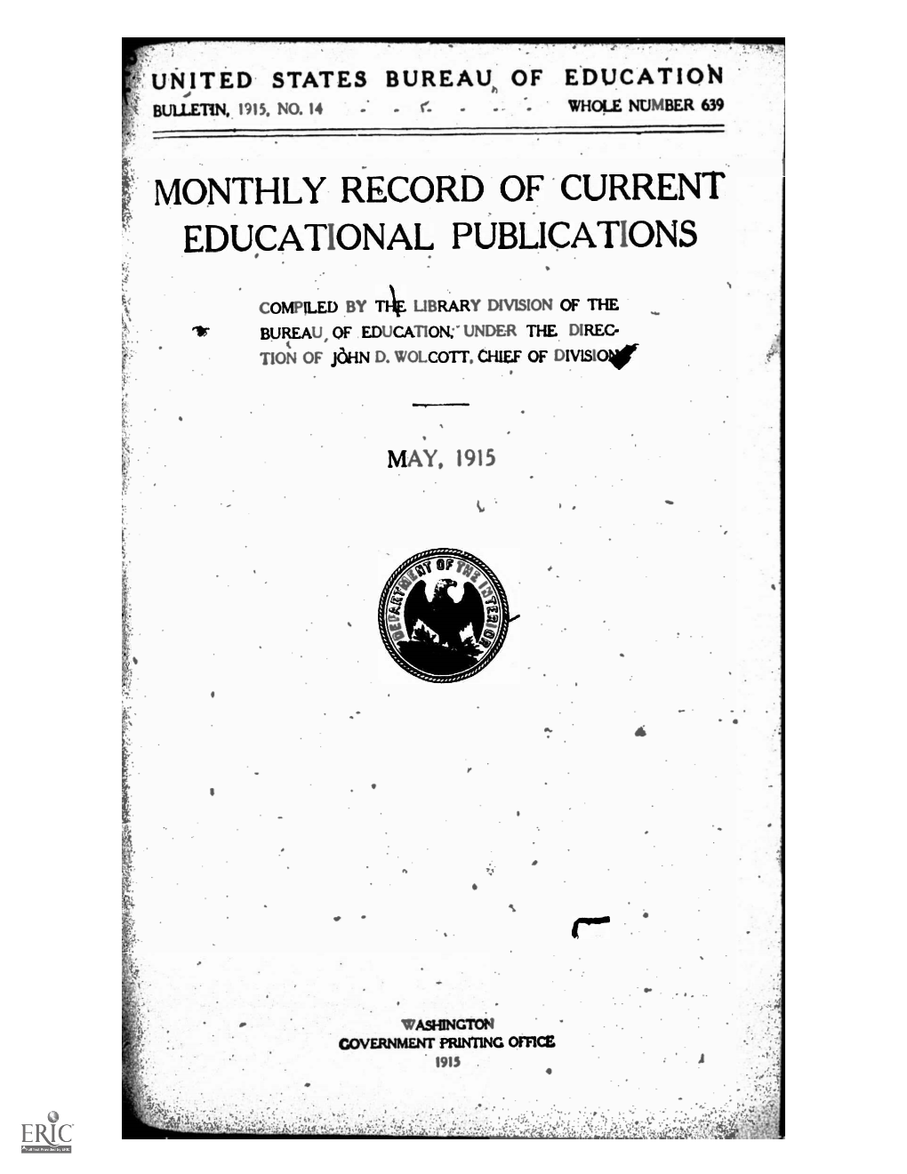 Monthly Record of Current Educational Publications