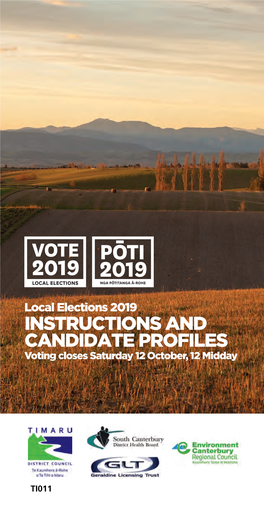 Timaru District Elections 2019
