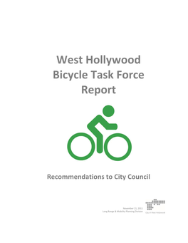 Bicycle Task Force Report
