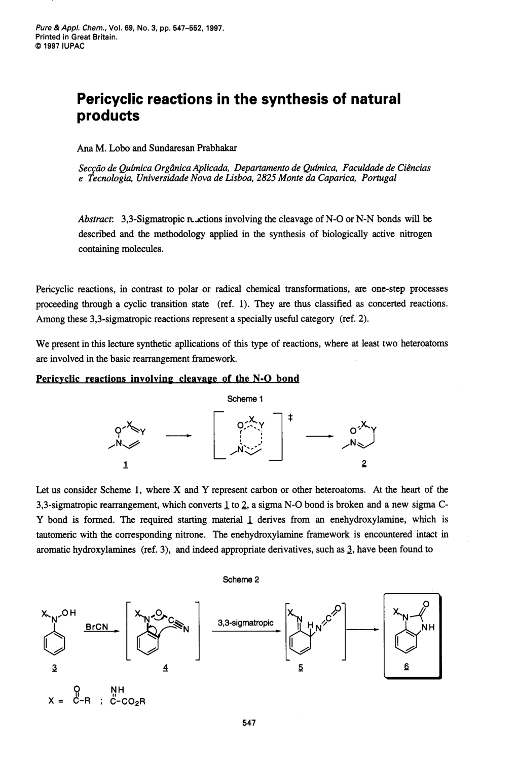 Pericyclic Reactions in the Synthesis of Natural Products 9