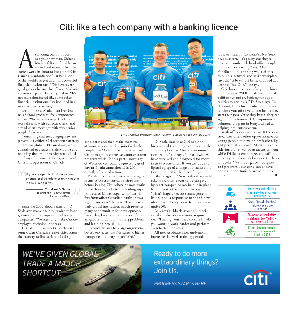 Citi: Like a Tech Company with a Banking Licence