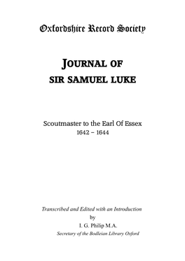 Sir Samuel Luke