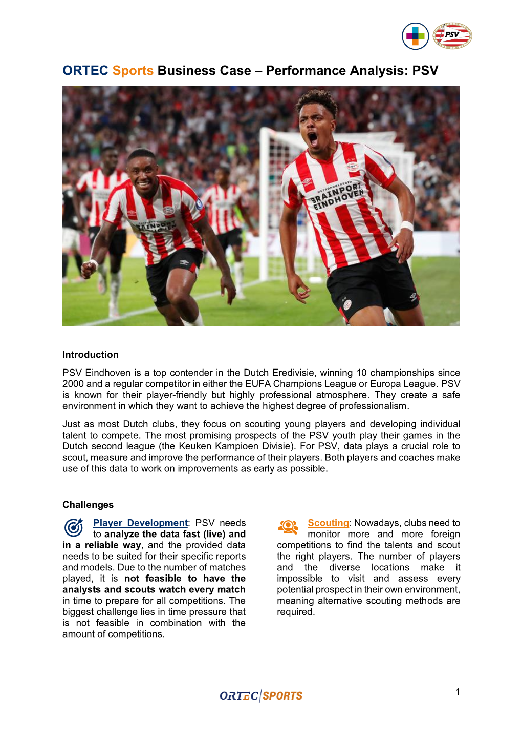 ORTEC Sports Business Case – Performance Analysis: PSV