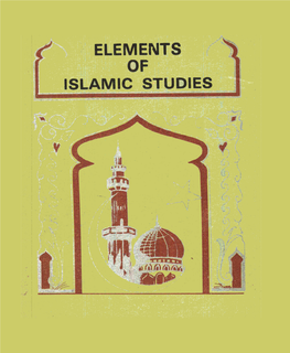Elements of Islamic Studies