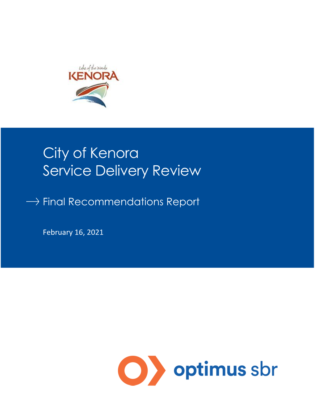 Service Delivery Review Report