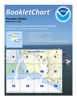 Bookletchart™ Honolulu Harbor NOAA Chart 19367