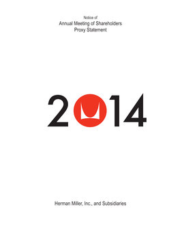 2014 Proxy Statement and Annual Report