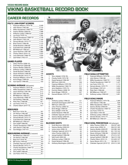 Viking Basketball Record Book