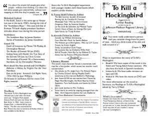 To Kill a Mockingbird Mockingbird