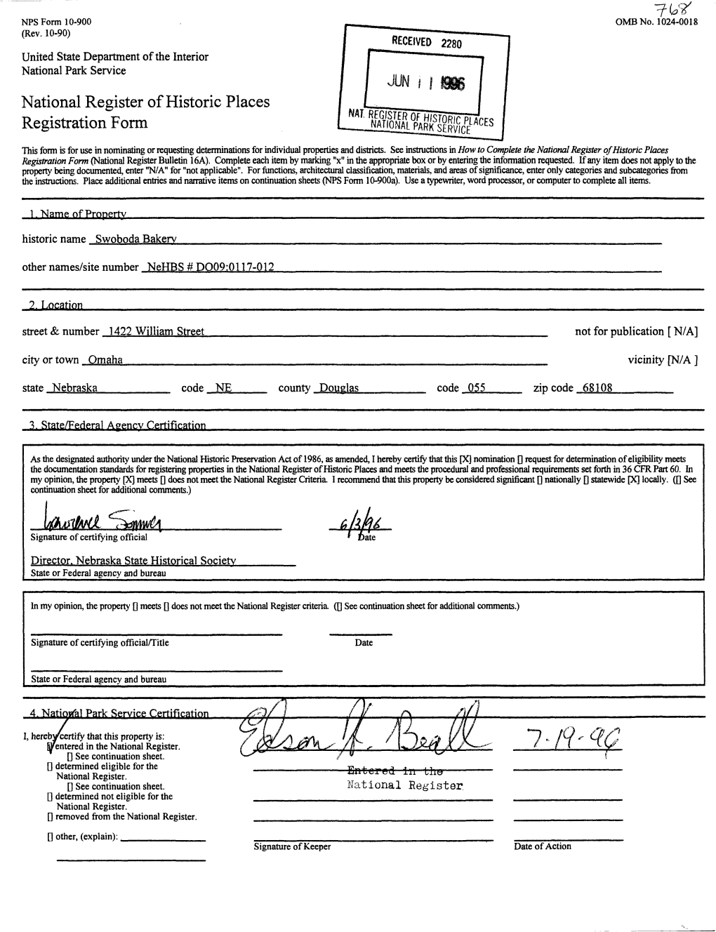 National Register of Historic Places Registration Form