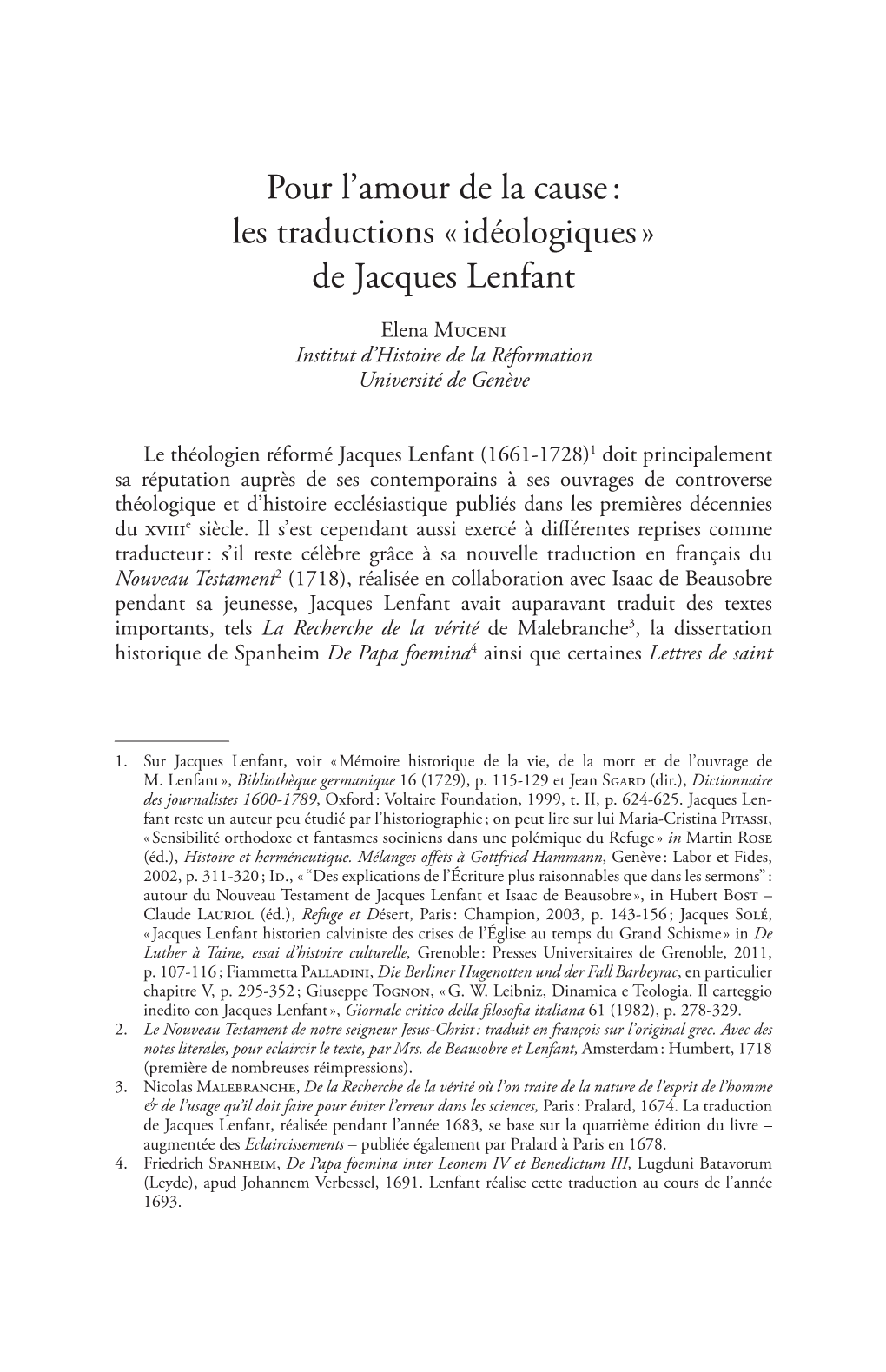 De Jacques Lenfant