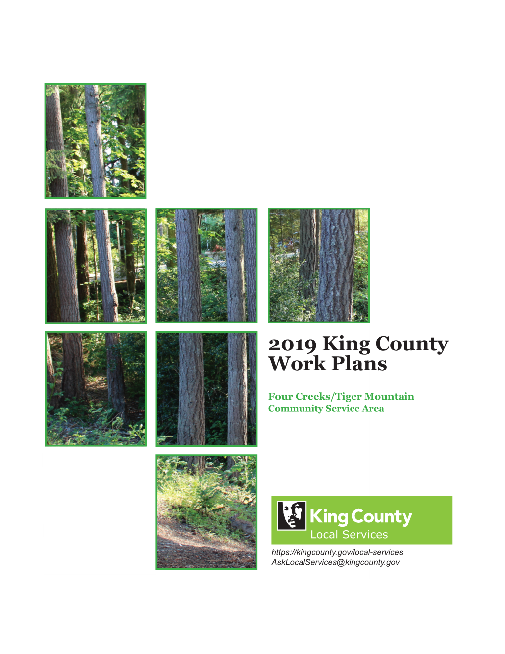 2019 King County Work Plans