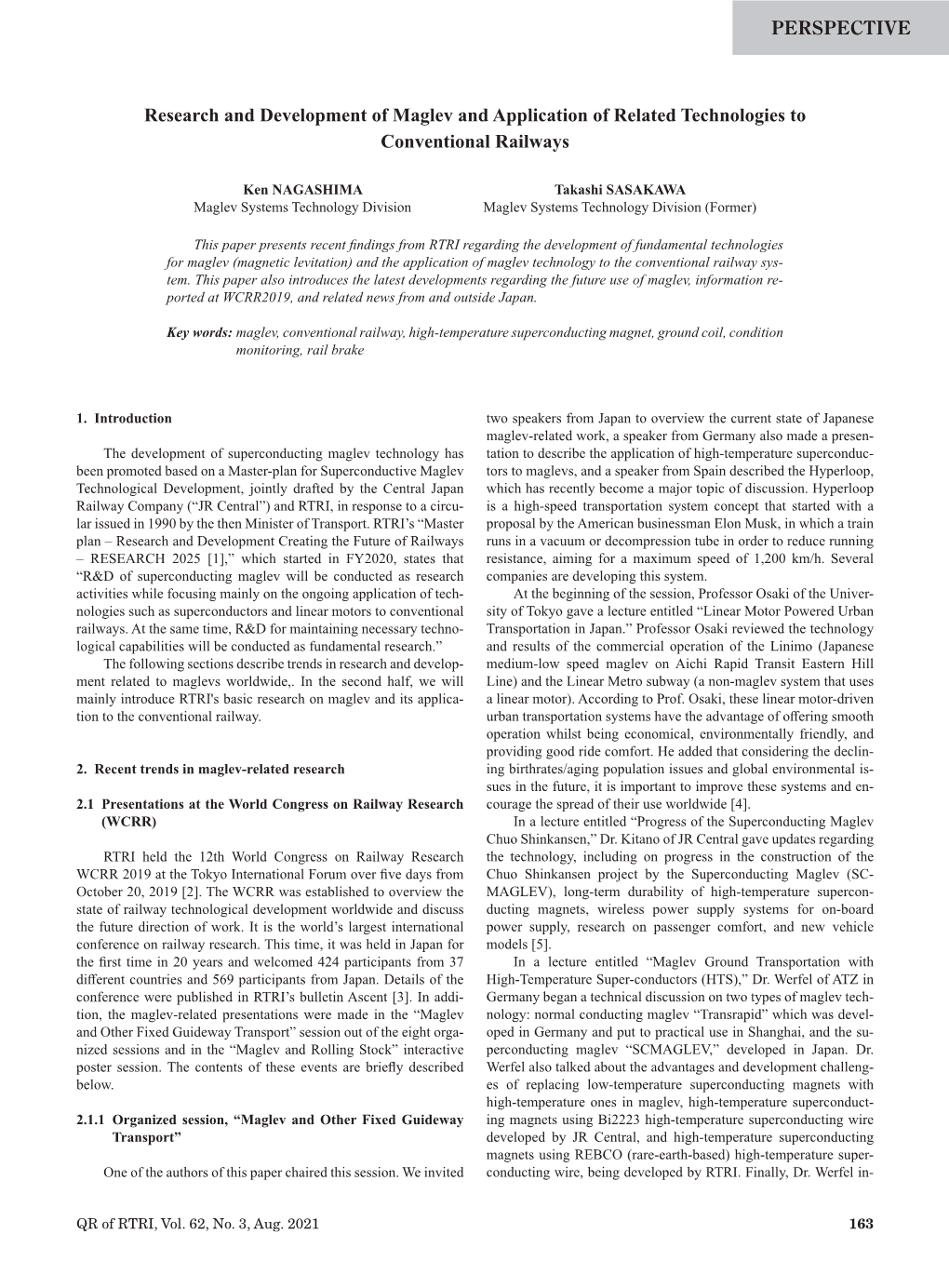 Research and Development of Maglev and Application of Related