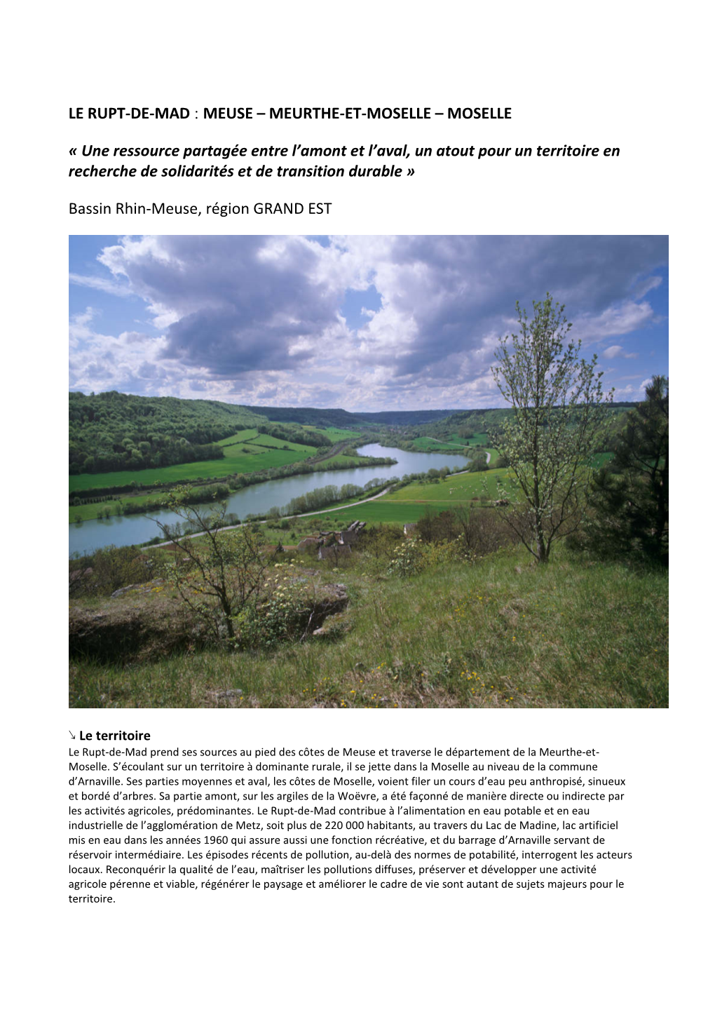 Le Rupt-De-Mad : Meuse – Meurthe-Et-Moselle – Moselle