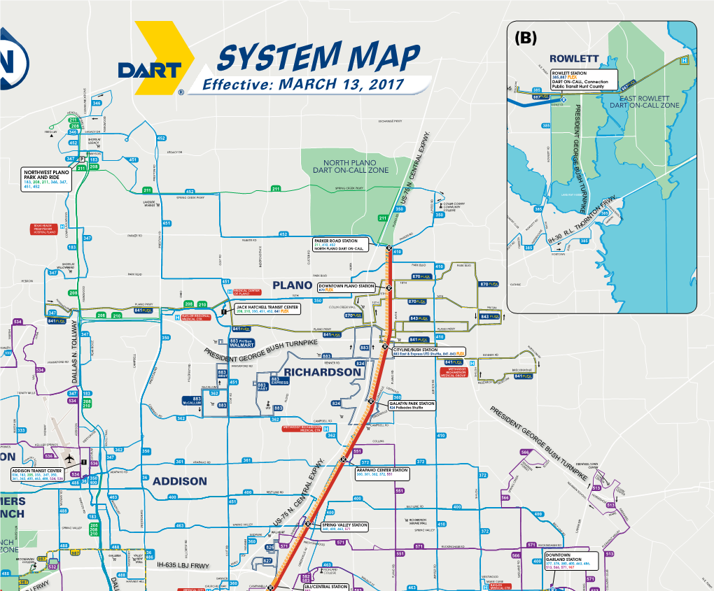 System Map360 Baylor 802 500 583 Churchill Way Campanella 513 385,887 Flex Royal Walton Parking 801 Center 400 Dallas Hospital 463 Lbj/Central Station Medical Ctr