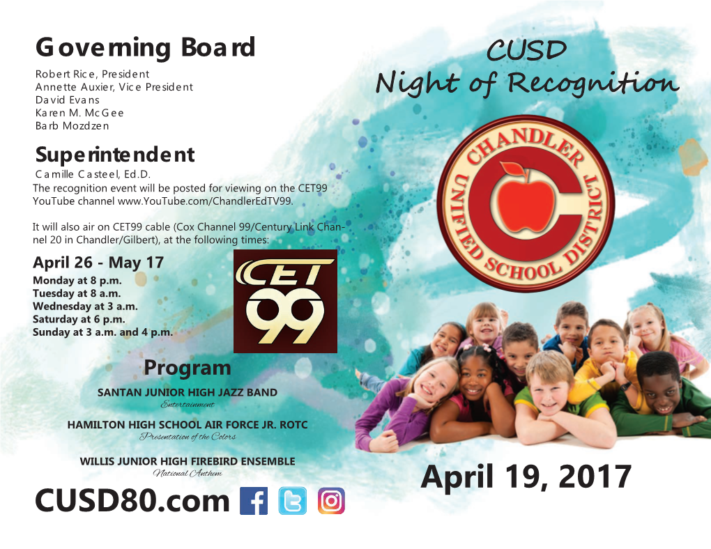 April 19, 2017 CUSD80.Com