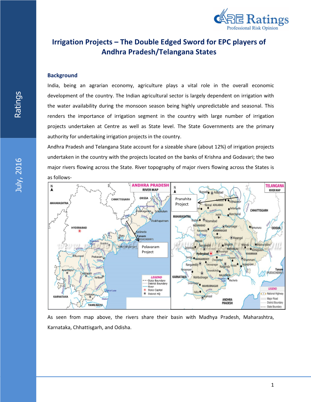 Irrigation Projects – the Double Edged Sword for EPC Players of Andhra Pradesh/Telangana States Ke