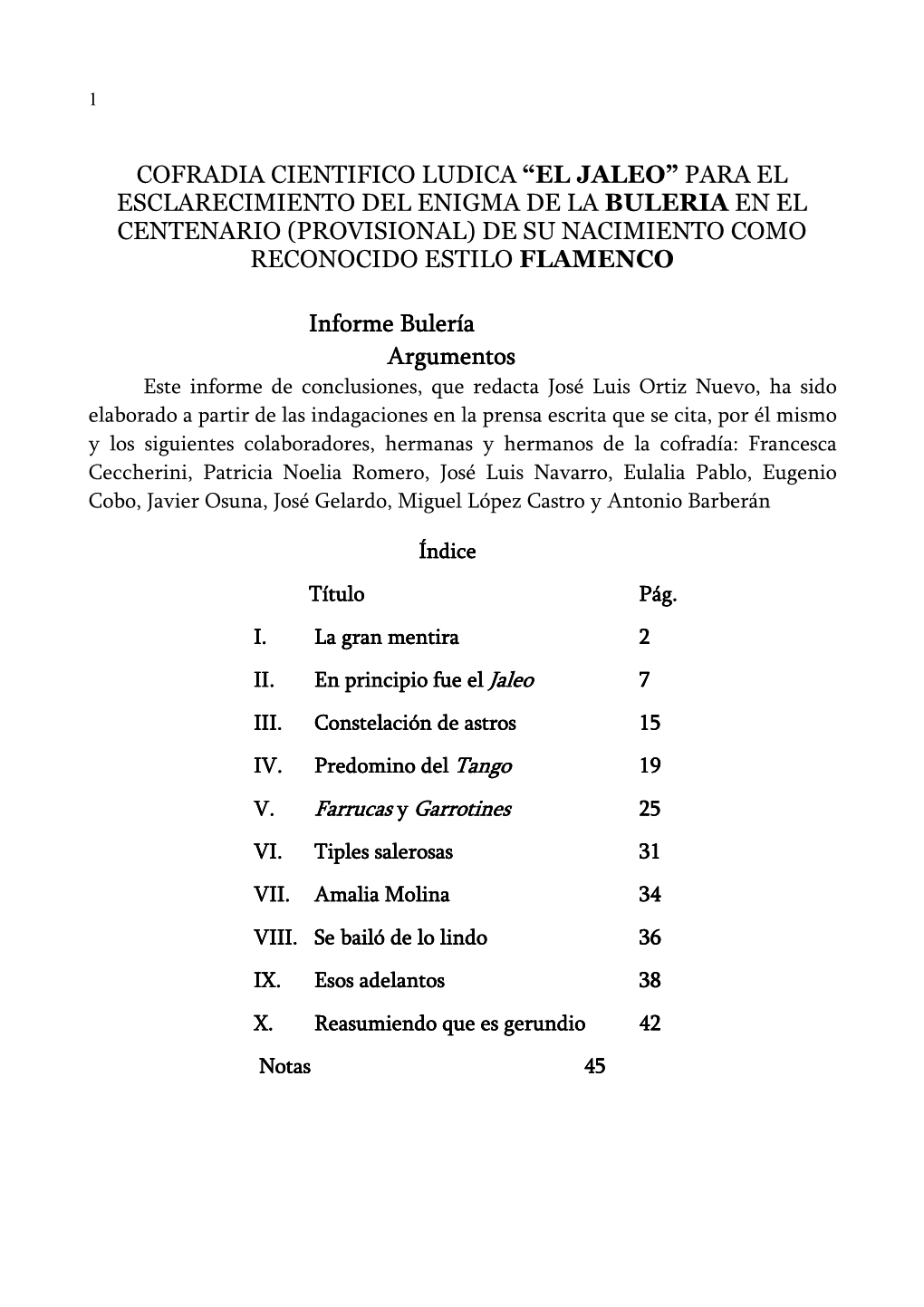 Cofradia Cientifico Ludica “El Jaleo” Para El