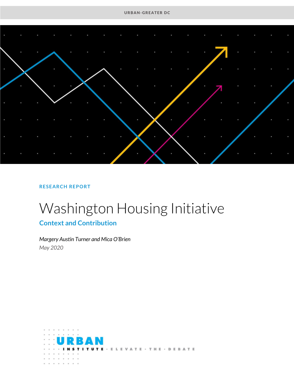 Washington Housing Initiative: Context and Contribution