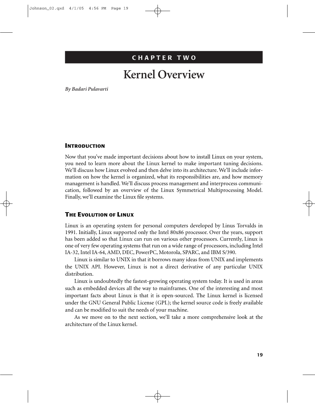 Kernel Overview by Badari Pulavarti