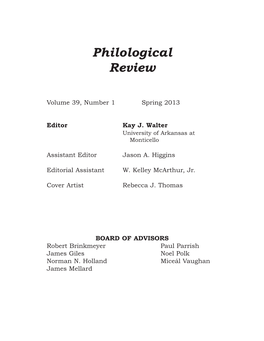 Philological Review