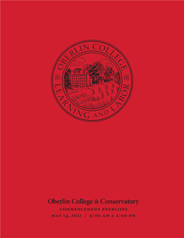 2021 Commencement Program