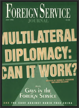 The Foreign Service Journal, July 1992