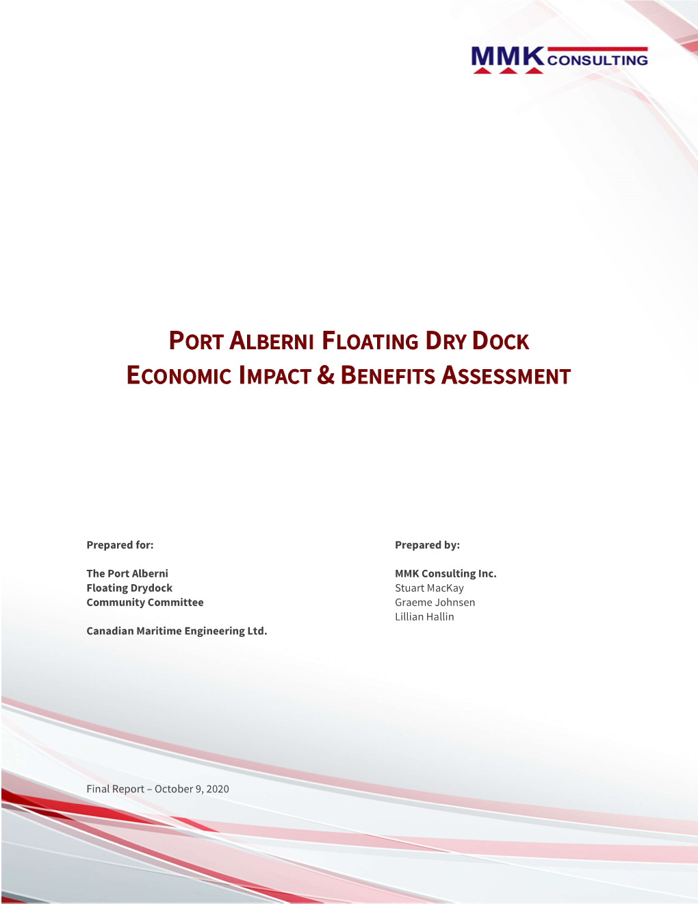 Port Alberni Floating Dry Dock Economic Impact & Benefits Assessment